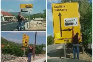 ĆIRILIČNI PUTOKAZI NA METI VANDALA U BiH: Evo kakva poruka se šalje Srbima, a reakcije vlasti nema (FOTO)