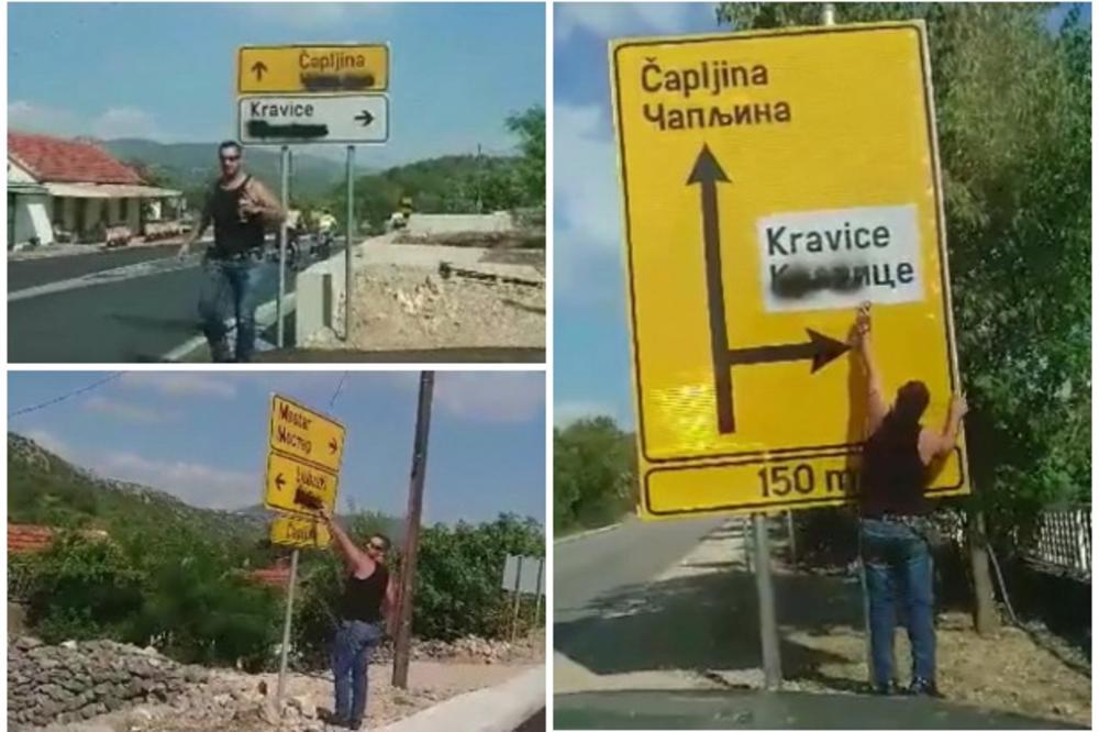 ĆIRILIČNI PUTOKAZI NA METI VANDALA U BiH: Evo kakva poruka se šalje Srbima, a reakcije vlasti nema (FOTO)