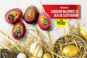 DANAS POKLON U KURIRU: Tradicionalno uoči Uskrsa darujemo čitaoce - poklanjamo deset luksuznih sličica za uskršnja jaja sa likom najvećih svetaca