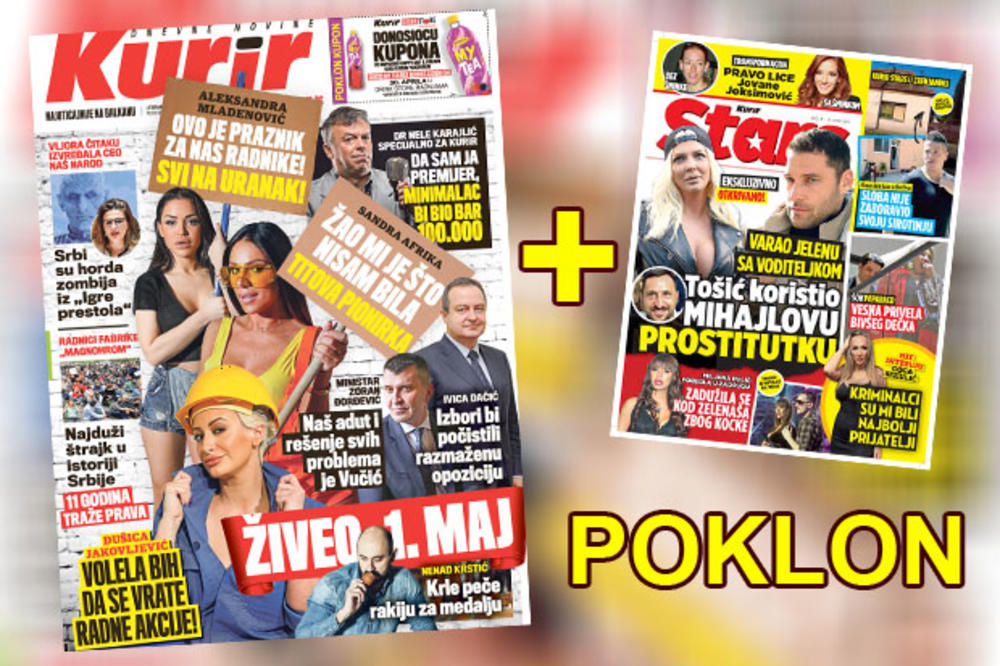 DANAS U PRVOMAJSKOM TROBROJU POKLON NOVI MAGAZIN STARS: Duško varao Jelenenu sa voditeljkom