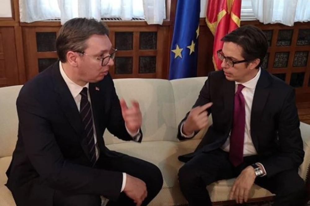 SRDAČAN SUSRET POSLE INAUGURACIJE: Vučić se sastao sa Pendarovskim (FOTO)
