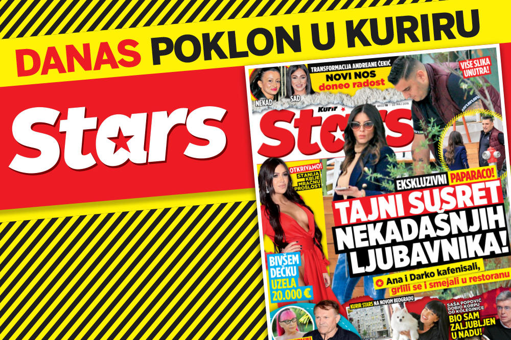 DANAS POKLON U KURIRU! MAGAZIN STARS: Ekskluzivne paparaco fotke Ane i Darka, pogledajte šta su radili