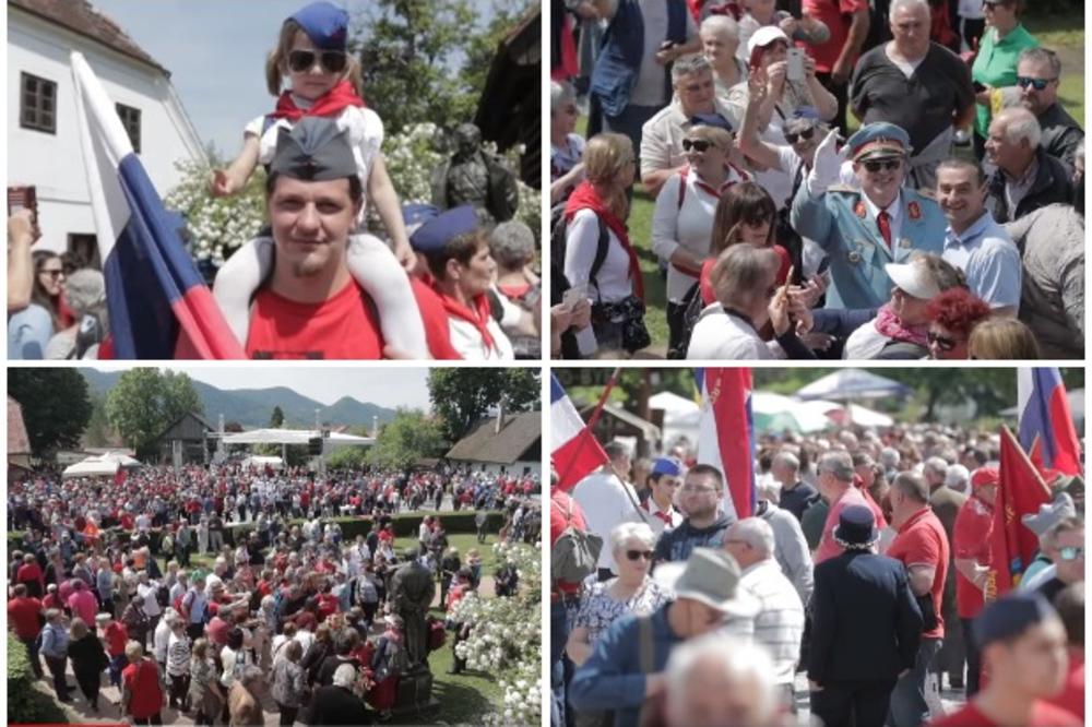 OVAKO SU U HRVATSKOJ OBELEŽILI TITOV ROĐENDAN: U Kumrovcu se na proslavi Dana mladosti okupilo 15.000 ljudi!(VIDEO)