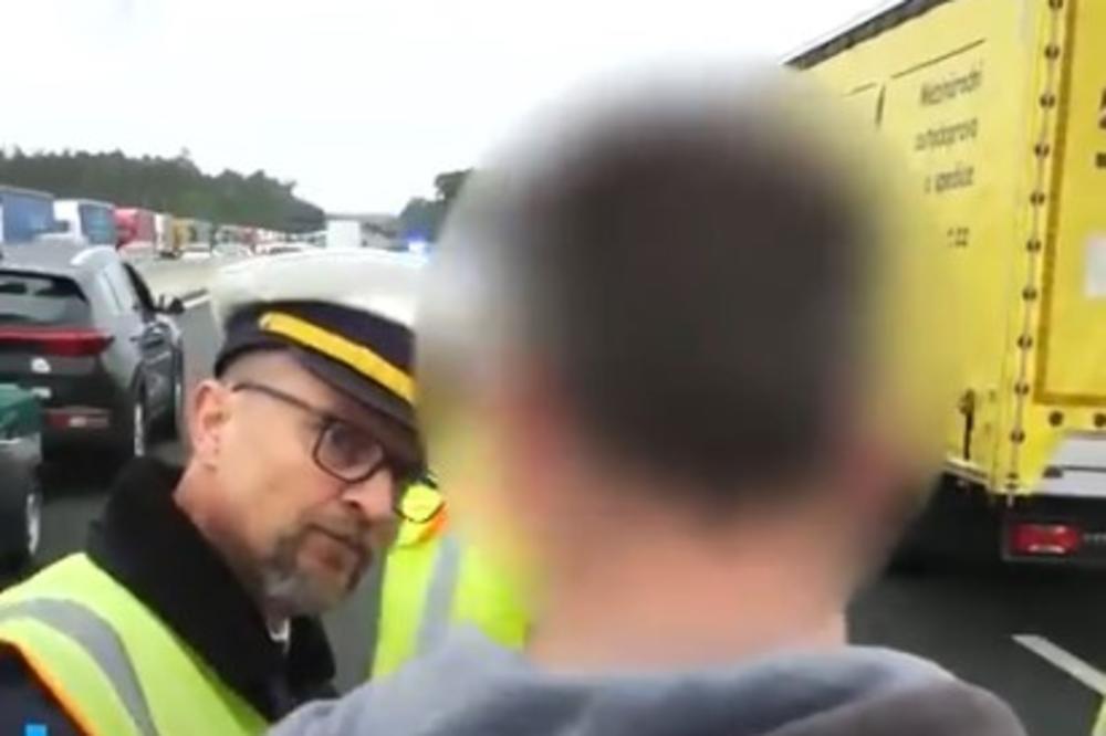 HOĆETE DA SLIKATE MRTVE LJUDE, POĐITE ZA MNOM: Sećate se snimka iz BIH na kom čovek snima leš vozača i GROHOTOM SE SMEJE, pogledajte šta je nemački policajac uradio jednom takvom BEZDUŠNIKU! (VIDEO)