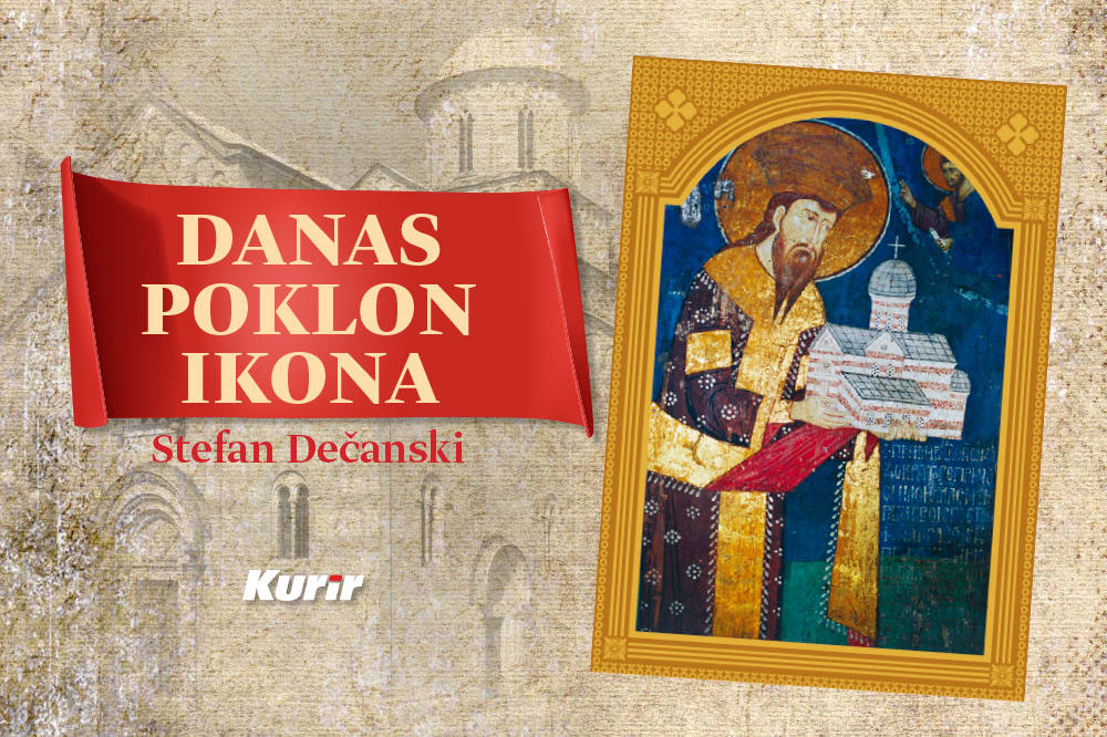 DANAS POKLON U KURIRU! IKONA STEFAN DEČANSKI U ZLATOTISKU: Nalazi se u manastiru Visoki Dečani i naslikana je oko 1350. godine