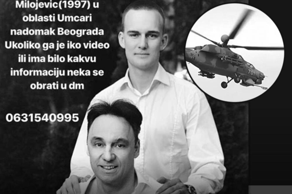 NESTAO SIN LEGENDE ZVEZDE ZVONKA MILOJEVIĆA U OKOLINI BEOGRADA: Helikopteri nadleću Umčare, jake snage policije sa psima traže Mladena!