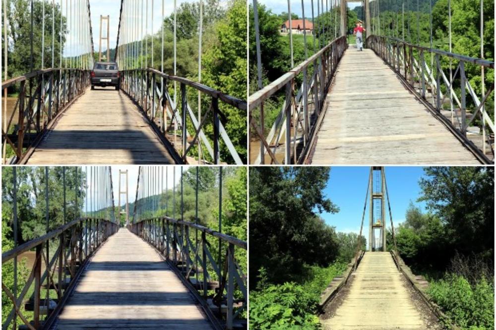 DA JE U SVETU BIO BI ATRAKCIJA, ALI OVDE JE PREKA POTREBA: Izgradila ga je JNA, a meštane služi već 60 godina! Pogledajte prelepi viseći most na Velikoj Moravi