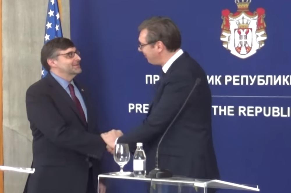 VAŽAN SASTANAK: Predsednik Vučić danas sa Metjuom Palmerom