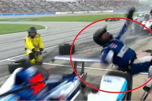 TAKUMA SATO PREGAZIO SVOG MEHANIČARA: Japanac loše ušao u pit-stop, pa pokosio člana svog tima! (VIDEO)