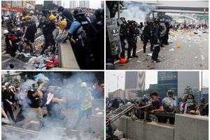 PONOVO GORI HONGKONG: Policija vodenim topovima udarila na demostrante koji ne žele Zakon o ekstradiciji (FOTO, VIDEO)