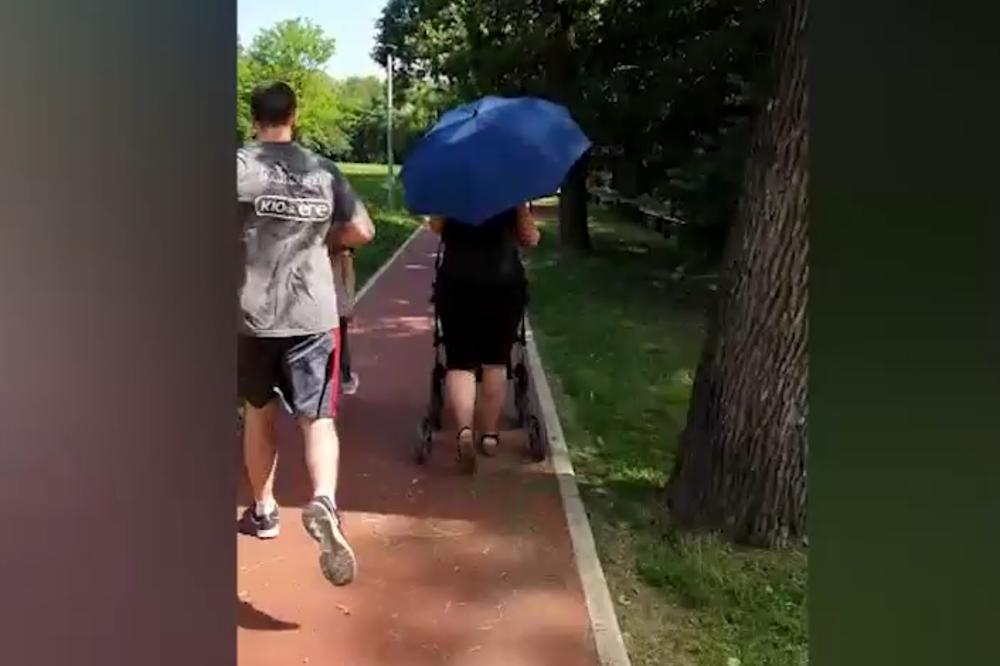 WORK AND TRAVEL NA SRPSKI NAČIN: Na prvi pogled ova žena gura kolica sa detetom, ali ako malo bolje pogledate, garantujemo da ćete se nasmejati, nakon što vas prođe šok (VIDEO)