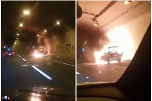 TRENUTAK PAKLA U SVETOM ROKU: Ovo je trenutak kada je u hrvatskom tunelu eksplodirao automobil (VIDEO)
