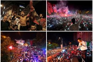 PRAVA SLIKA ERDOGANOVOG PORAZA: Pogledajte slavlje opozicije posle pobede Ekrema Imamoglua na izborima za gradonačelnika Istanbula (FOTO)
