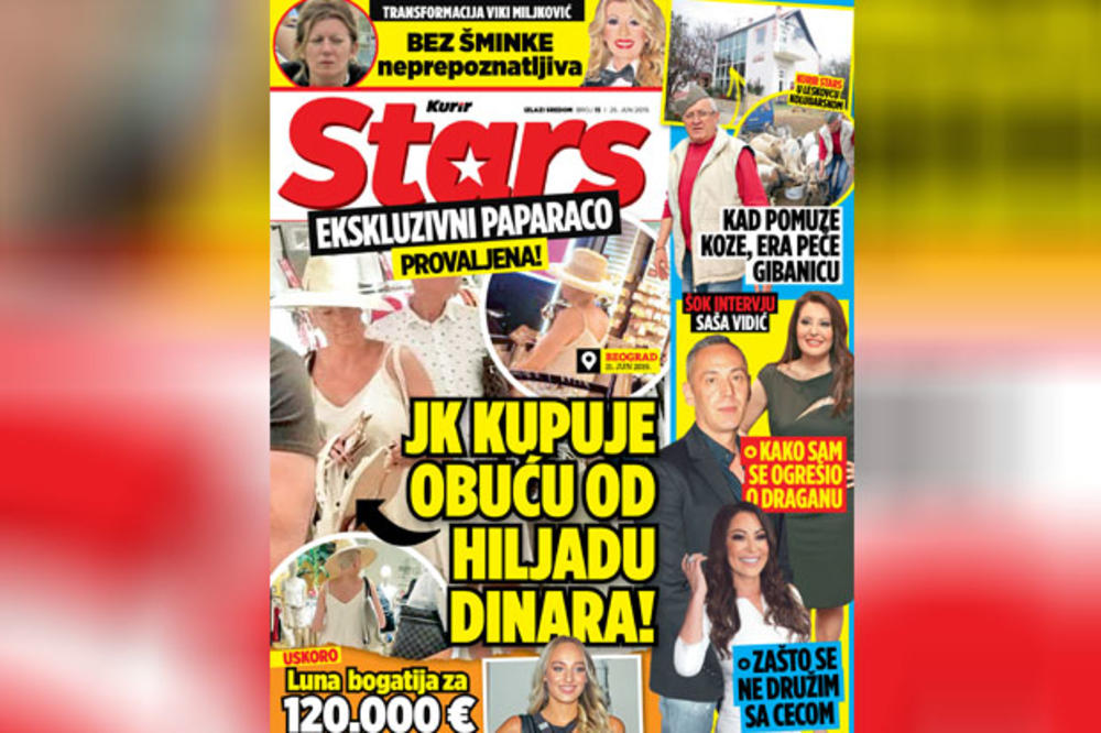 SUTRA UZ KURIR DOBIJATE NA POKLON NOVI STARS: Jelena Karleuša kupuje papuče od 1.000 dinara