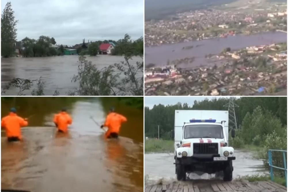 POTOP U SIBIRU: 700 kuća pod vodom, reke nose sve pred sobom! Najgore poplave u poslednjih 30 godina, a prognoza kaže da će biti još gore (VIDEO)