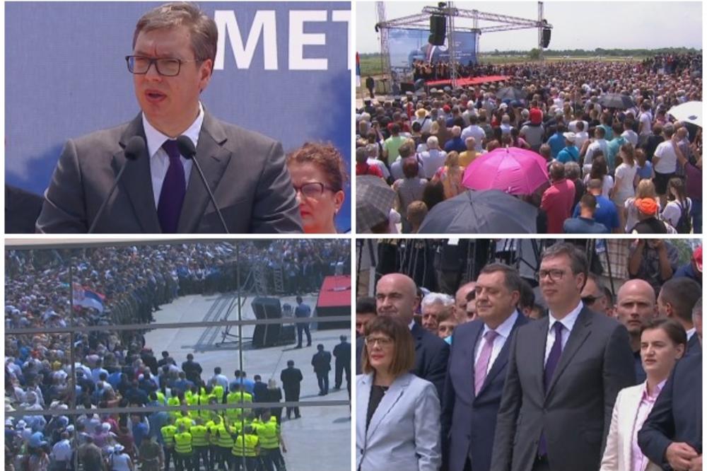 AERODROM MORAVA OTVOREN ZA CIVILNE LETOVE Vučić: Ponosan sam što se nalazim ovde i što ne držim istorijski govor! Moramo da idemo u korak sa svetom ne dajući nikome pravo da nam ukida ponos i dostojanstvo! Ova Srbija danas pobeđuje