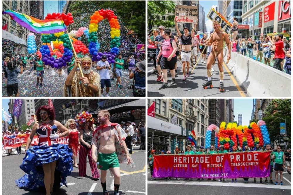 GEJ PARADA U NJUJORKU JEDNA OD NAJVEĆIH U ISTORIJI: 150.000 učesnika i 4 miliona prolaznika obeležilo 50 godina od pobune u kojoj je začet LGBT pokret (VIDEO, FOTO)