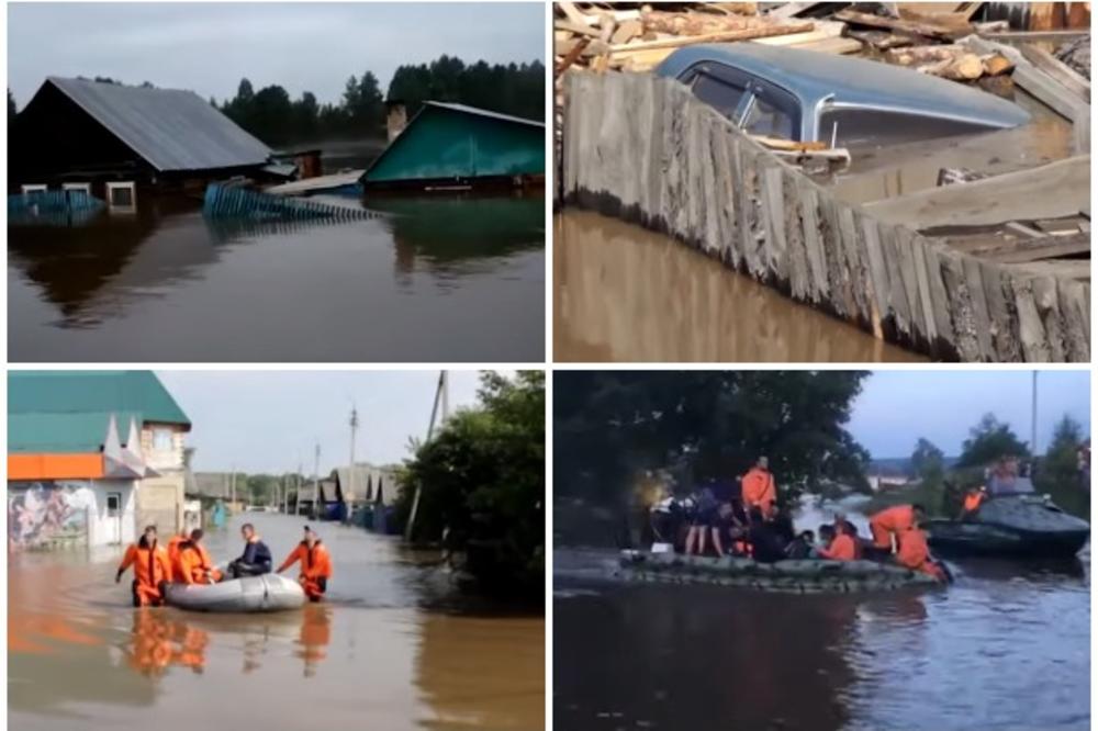 NOVI BILANS POPLAVA U RUSIJI: U Irkutsku 7 mrtvih, 153 povređeno! Poplavljeno 4.000 zgrada (VIDEO)