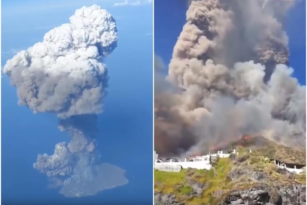 STRAŠNA ERUPCIJA VULKANA U ITALIJI: Nebo se nije videlo od pepela, a eksplozija se čula i na 30 km udaljenosti! Kamenje letelo na sve strane, ima mrtvih (VIDEO)