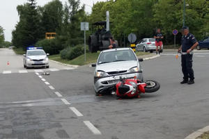 NESREĆA U BORU: Motociklista teško povređen