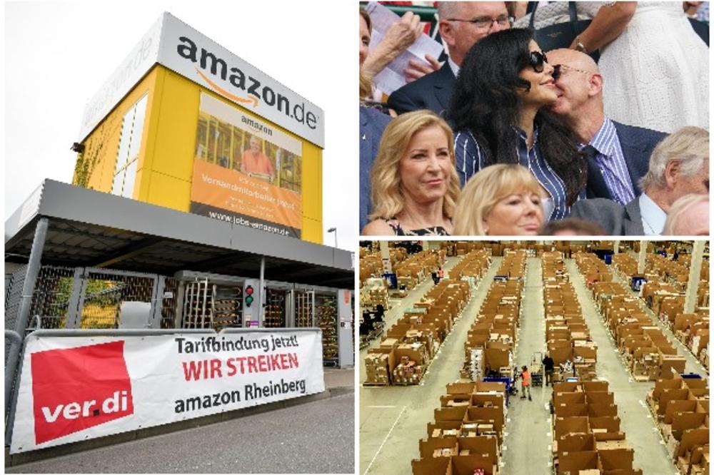 BEZOS SE BAHATI S NOVOM ŽENSKOM, A RADNICI MU ŠTRAJKUJU: 2.000 zaposlenih u Amazonu u Nemačkoj traži veće plate!