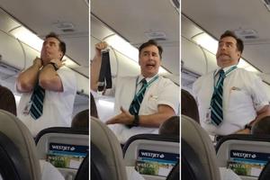 ZBOG NJEGA PUTNICI VRIŠTE, ALI OD SMEHA! Stjuart komedijaš napravio urnebesni šou u avionu! (VIDEO)