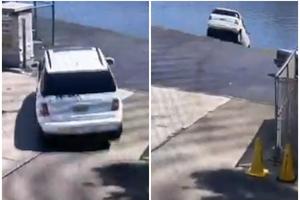 JEDVA IZVUKLA ŽIVU GLAVU: Pritisnula papučicu za gas umesto kočnice, pa sletela u reku! (FOTO, VIDEO)