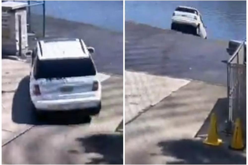 JEDVA IZVUKLA ŽIVU GLAVU: Pritisnula papučicu za gas umesto kočnice, pa sletela u reku! (FOTO, VIDEO)