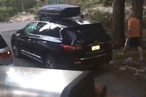 CRNA PRILIKA MU SE UŠUNJALA U AUTO! Kad je otvorio vrata, video je pravu zver! (VIDEO)