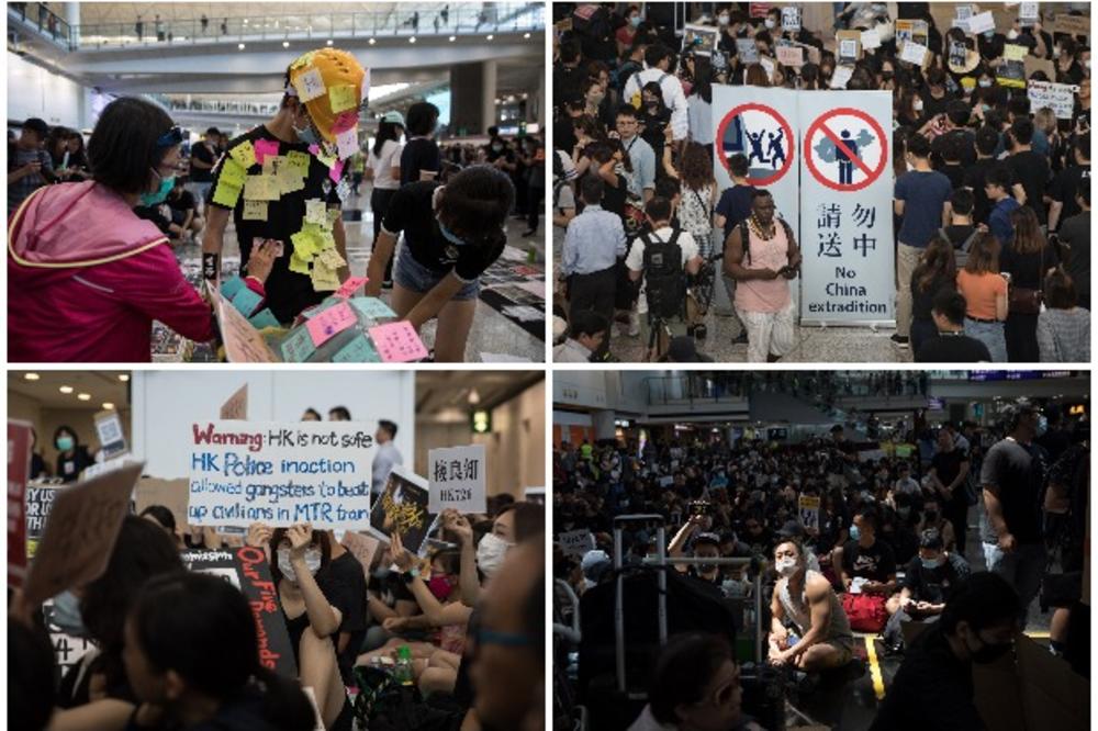 NOVA KRIZA U HONGKONGU: Demonstranti zauzeli aerodrom, vlasti tvrde da je sve u redu (FOTO, VIDEO)