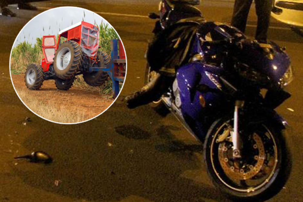 NESREĆA KOD ŽITIŠTA: U sudaru motocikla i traktora nastradale dve osobe!