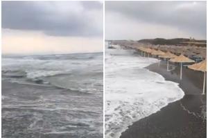 OLUJNO NEVREME POGODILO ALBANSKU OBALU: Džinovski talasi brisali sve pred sobom, 2 osobe poginule! Policija spasila turiste zarobljene u laguni! (VIDEO)