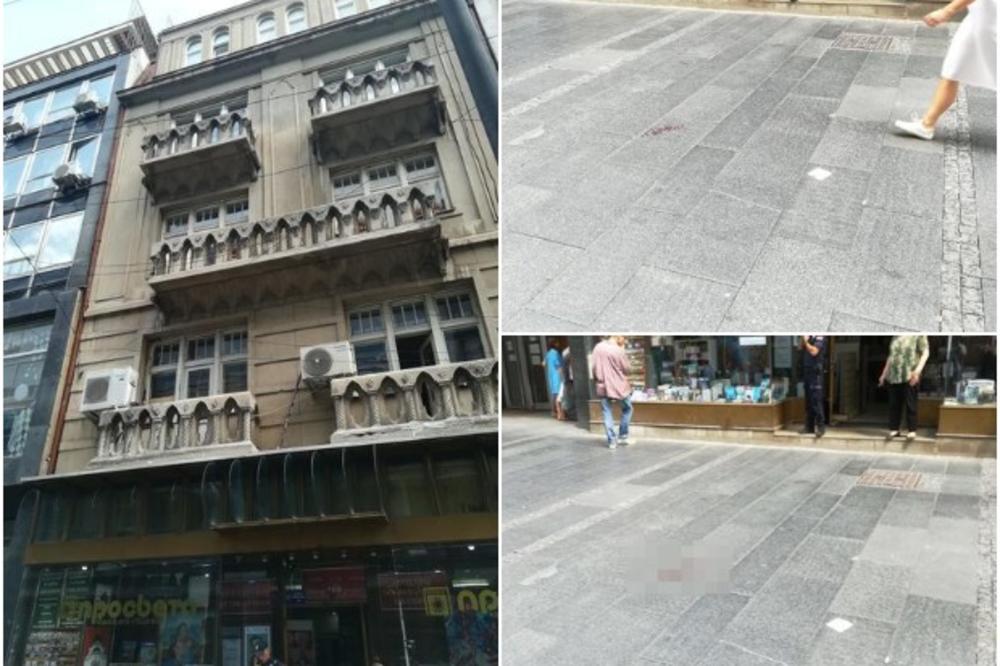 DRAMA U CENTRU BEOGRADA: Pao deo fasade na prolaznika (70) u Knez Mihailovoj, hitno prevezen na VMA