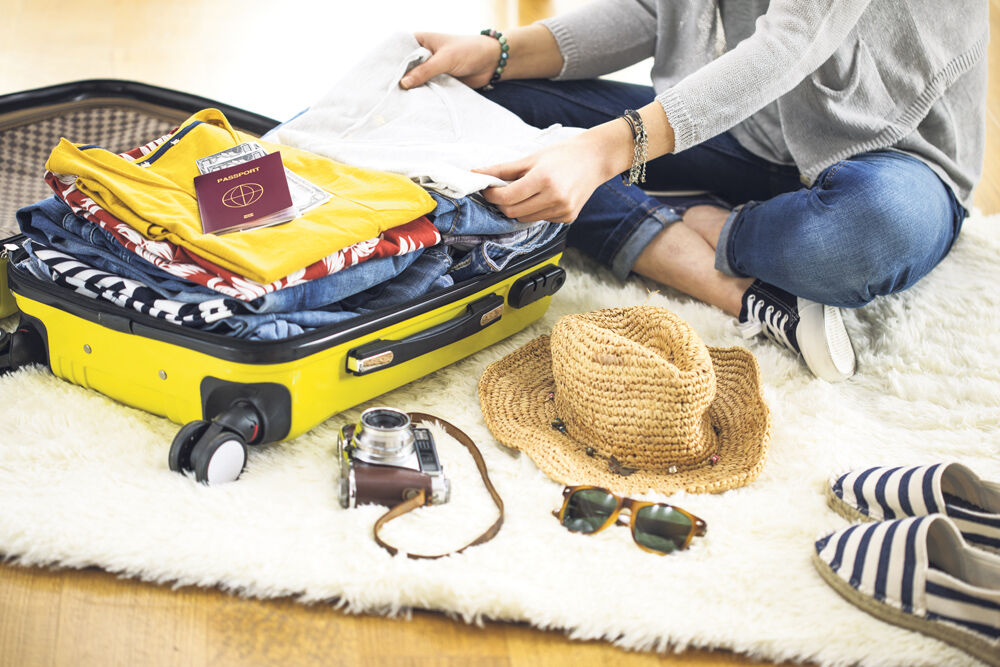 kofer, stvari, putovanje