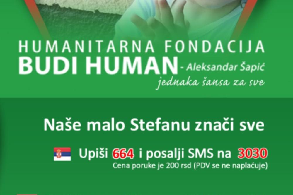 MALI STEFAN (2) MORA DA PROHODA! Pošaljite 664 na 3030 i izlečite dečaka! Novac neophodan za lečenje matičnim ćelijama u Rusiji