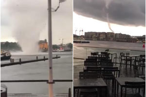 ŠOK SNIMCI IZ EVROPE: Usred Amsterdama besneo tornado, grom pogodio nemačke fudbalere, u Luksemburgu nastao haos! (VIDEO)