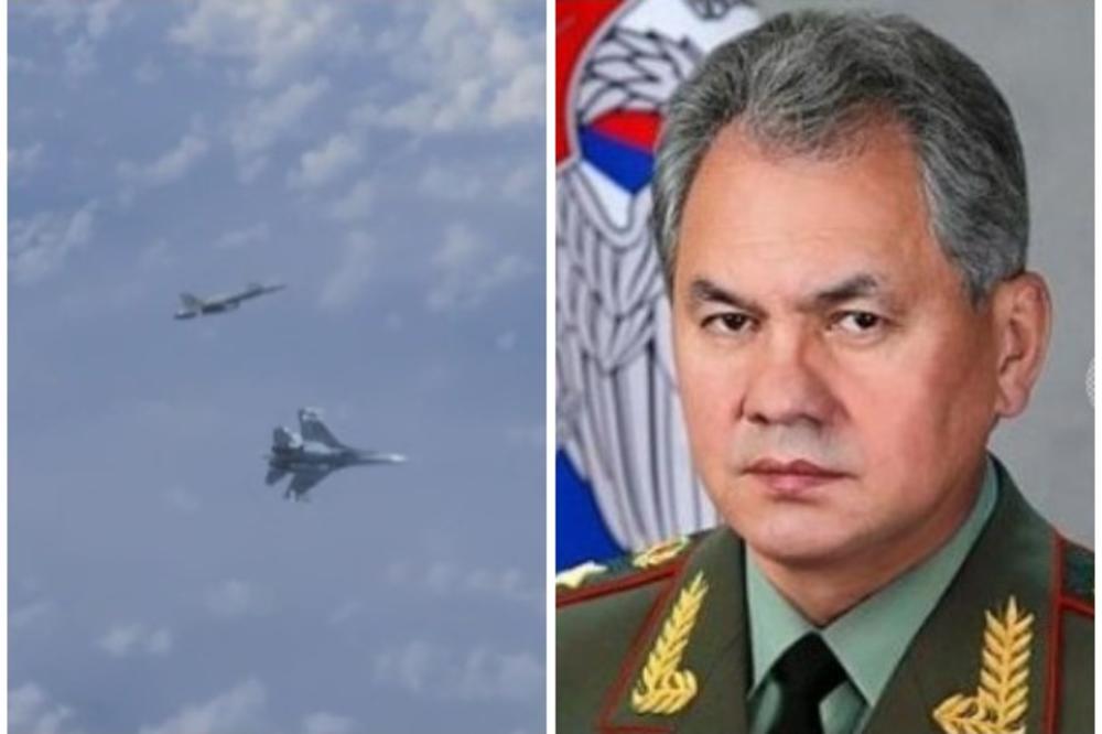 SUHOJ KRENUO DA ZGAZI NATO LOVCA: F-18 presreo avion Sergeja Šojgua, ruski pilot reagovao agresivno, posle čega je uljez odmah POBEGAO! (VIDEO)