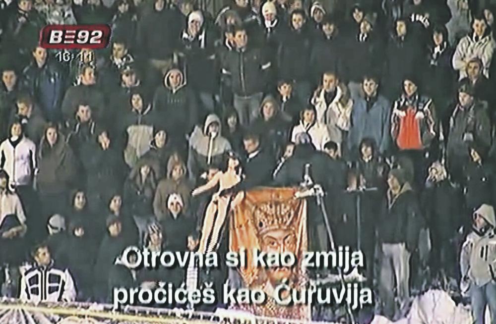 transparent namenjen novinarki B92 Brankici Stanković.