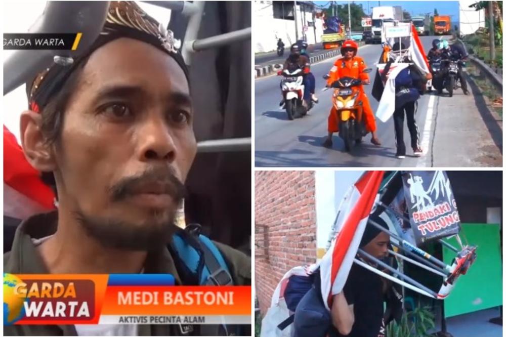 NEVEROVATAN PODVIG: Indonežanin Medi hoda 700 km  unatraške! Nije hir, ima plemenit cilj! (VIDEO)