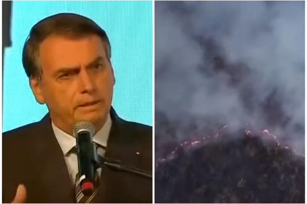 PREDSEDNIK BRAZILA ŠALJE VOJSKU U AMAZONIJU: Trupe će pokušati da obuzdaju vatrenu stihiju, Tramp ponudio pomoć Bolsonaru! (VIDEO)