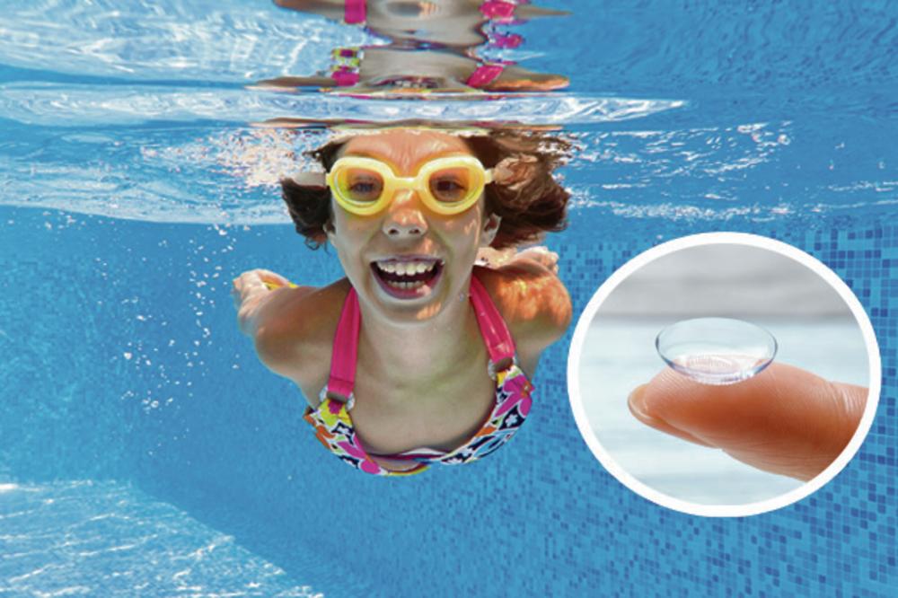 ČESTO PITANJE LJUDI S DIOPTRIJOM: Možete li plivati s kontaktnim sočivima