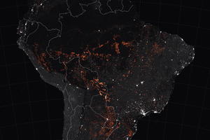 POŽARI U AMAZONIJI VIDE SE IZ SVEMIRA: NASA objavila uznemirujuće fotografije vatre koja guta pluća planete!