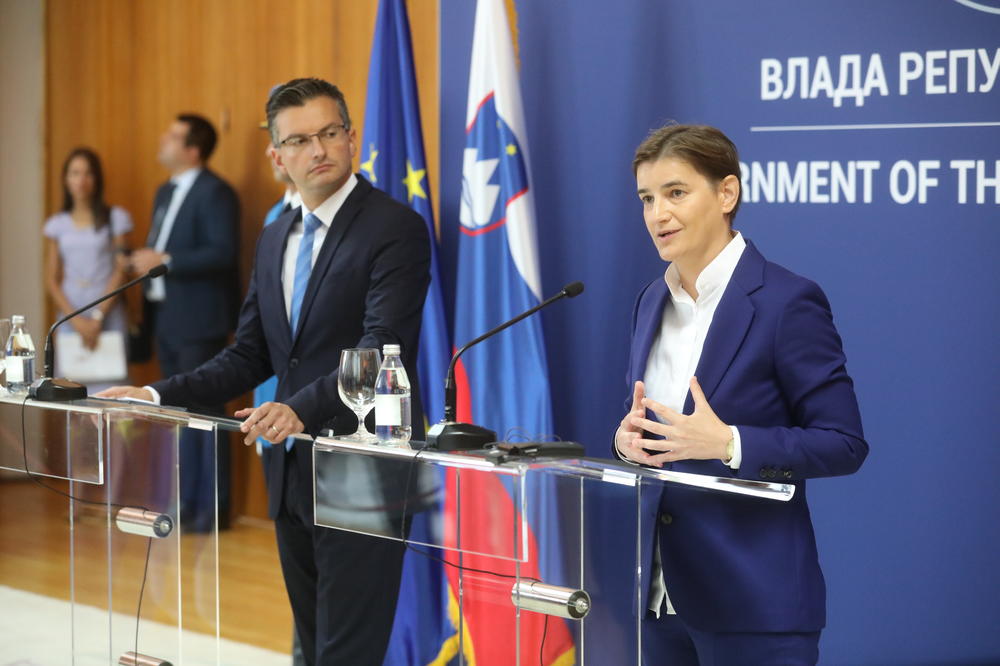 BRNABIĆKA POSLE SASTANKA SA ŠARECOM: Kontinuirana podrška Slovenije EU putu Srbije