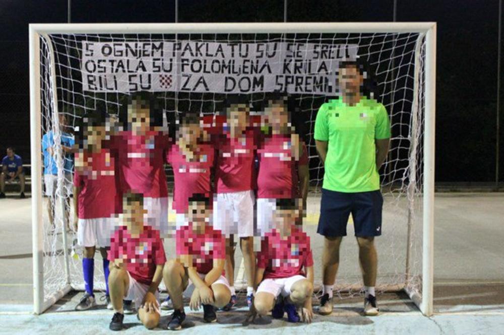 SKANDAL KOD ZADRA: Deca na turniru igrala mali fudbal uz ustaški slogan ZA DOM SPREMNI