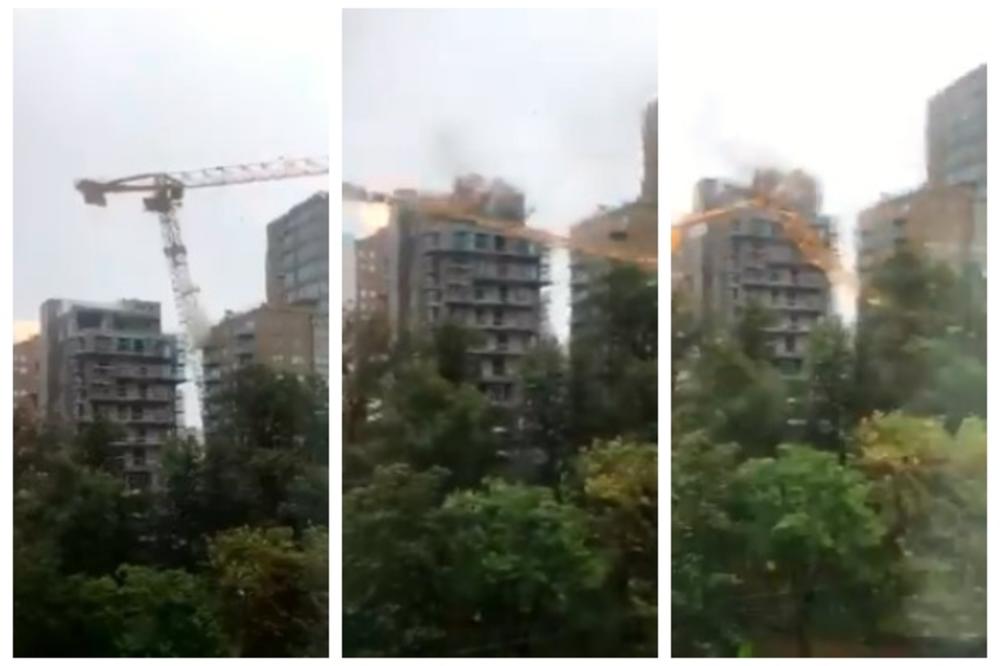 URAGAN UBICA DORIJAN STIGAO U KANADU: 300.000 ljudi bez struje, počela hitna evakuacija! Pogledajte pakao kad je vetar srušio kran na gradilištu i razrušio solitere! (VIDEO)