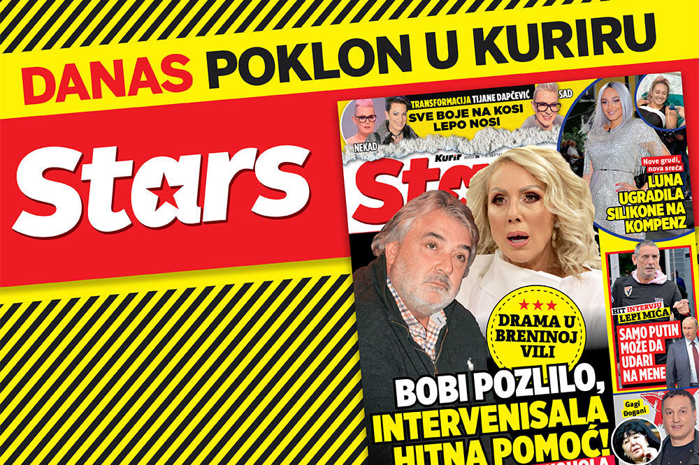 NOVI STARS! DANAS POKLON UZ KURIR: Drama u vili Lepe Brene - Boba se obeznanio od alkohola, intervenisala Hitna pomoć!