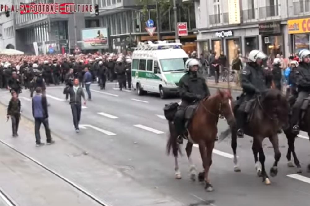 NEMAČKA POLICIJA DRHTI PRED DELIJAMA: Navijači Zvezde uterali strah u kosti Nemcima! U sredu OPSADNO STANJE u Minhenu zbog crveno-belih! (VIDEO)