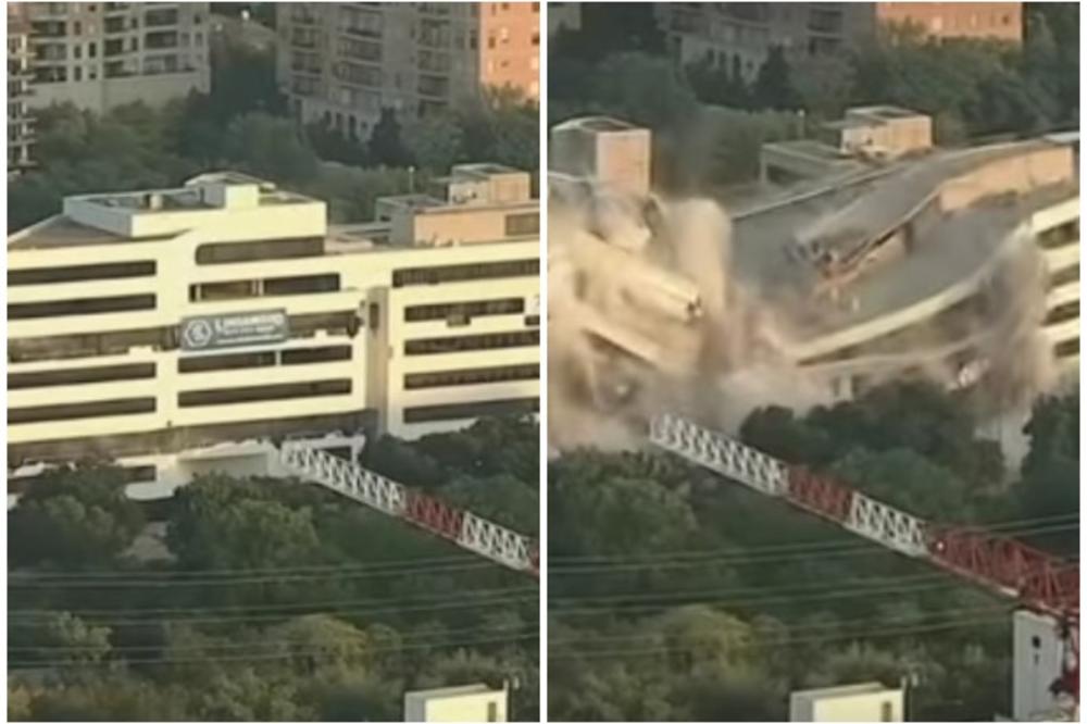 SAD JE VIDIŠ, SAD JE NE VIDIŠ: Velika zgrada banke u Teksasu nestala za par sekundi! (VIDEO)