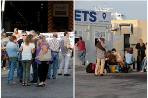 U GRČKOJ POČEO GENERALNI ŠTRAJK: Brodovi ostali u lukama, autobusi i vozovi saobraćaju po redukovanom redu vožnje (FOTO)