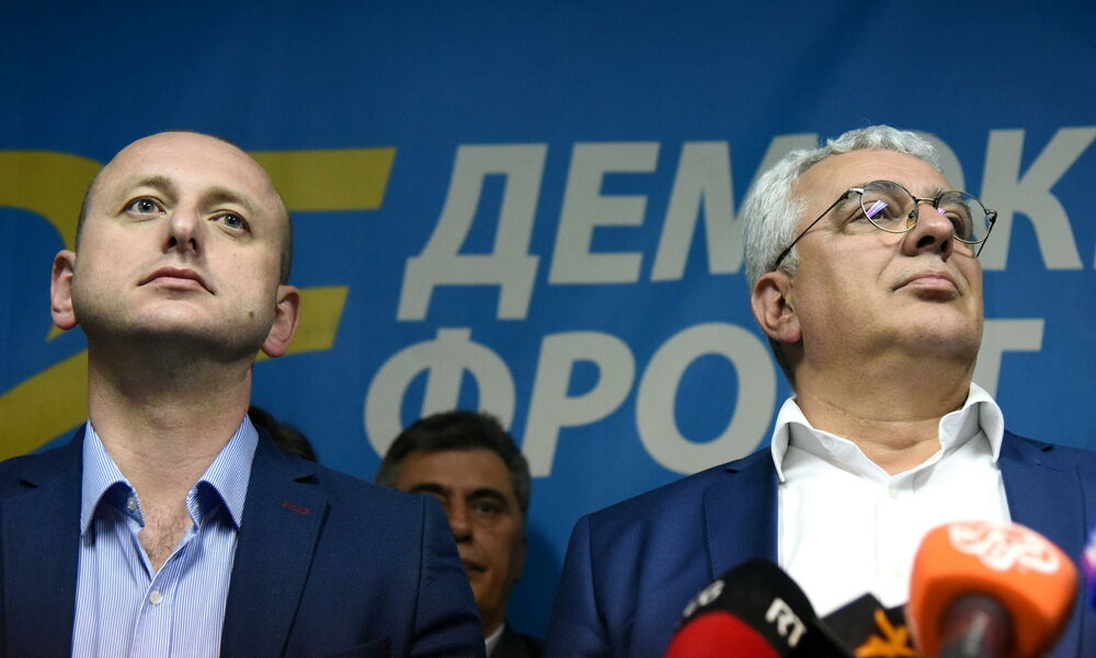 Andrija Mandić i Darko Knežević, Darko Knežević i Andrija Mandić, Andrija Mandić, Darko Knežević, Demokratski front, 9 maj 2019